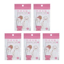 케이홈 옷 고정 테이프 의류용 양면 맵시 속옷 가슴 치마 노출 방지, 옷고정 테이프 대형 5개 세트