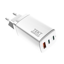 TEKT 택트 65W PD PPS 3포트 GaN 초고속 충전기, 화이트