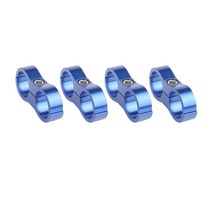 유수분리기 호스 분리기 클램프 연료 라인 장착 오일 브레이크 워터 파이프 및 가스 적합 4 피스, 10 AN12 Blue