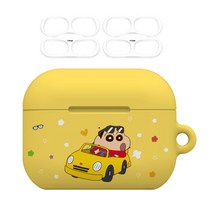 짱구 위티 하드 케이스+철가루방지스티커, 붕붕 짱구, 에어팟프로2세대