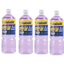 불스원 Rain OK 에탄올 3in1 코팅워셔액, 1.8L, 4개