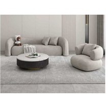 3인용패브릭 심플 모던 3인 3.5인용 쇼파 소파 심플 모던 디자인 거실 가구, 더블(그레이)고급 램스울