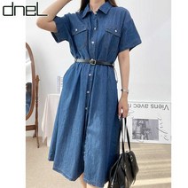 드넬(dneL) [드넬]벨트세트데님원피스DWO22119A
