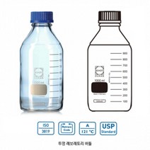 실험실 바틀 눈금 유리 샘플병 250ml 연구수업 과학실 과학교구 실험수업 과학수업 과학기자재 연구교구, 1개, 샘플병 2L