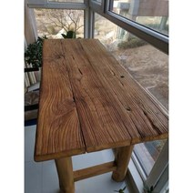 인테리어 오래된 나무 고재 원목 테이블 앤틱 빈티지 식탁 고목 티크, 160x55x75cm