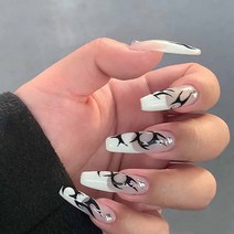 떨샵 인싸 키치 크리스탈 네일팁 인조네일 간편네일팁, 2개, NAIL-N379