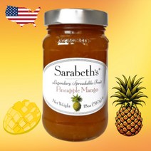 미국 사라베스 파인애플 망고 스프레드 잼 510g 토스트, 1병