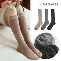 프롬산타 따숩롱삭스 2켤레 여성 겨울 통파일 장목 양말