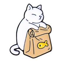 귀여운 고양이 옷깃 핀 에나멜 브로치 배지 배낭을위한 귀여운 핀 만화 옷깃 핀 재킷을위한 재미있는 브로치 아이를위한 재미있는 브로치