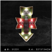 나래바 네온사인 무선 LED전광판 만들기 미니간판 호프집 카페 레트로 감성 간판 벽장식, 51213 32*5*54cm