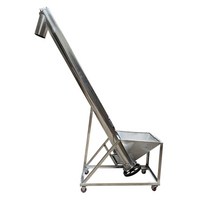 원료 파우더 이송장치 스크류 곡물 분말 분체 이송기, 110MM 직경 아연 도금 1 미터