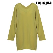 레이디 브이넥 루즈핏 티셔츠_라임 (CY16TS600-LI)