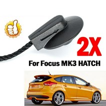 옷걸이줄 차량행거로프해치백 소포 선반 트렁크 뚜껑 후면 끈 포드 포커스 Mk3 용 스몰리볼 스트랩 로프, 한개옵션0