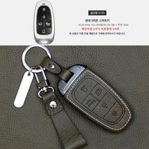 현대 신형 더뉴 팰리세이드 키케이스 차 가죽, 리츠S H-05 5버튼(올리브), 스트랩각인추가안함