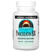 [Source Naturals] 소스내추럴스 판크레아틴 8X 500mg 100캡슐