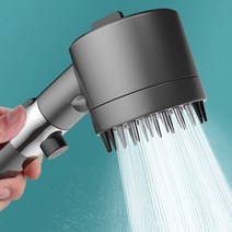 살림살림 수압상승 제트 샤워기 필터 4단 절수 마사지 샤워헤드, 1개
