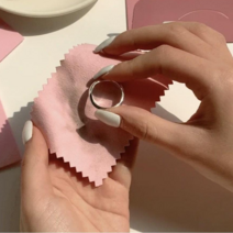 쿠리풀 은 피어싱 세척 폴리싱천 3+1