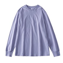 순면 긴팔 티셔츠 루즈핏 단색 저고리 흰색 티셔츠 베이스 셔츠 안에 두툼한 남녀