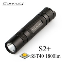고급 후래쉬 조명 Luminus SST40 LED 손전등 18650 Fash 84, 5000K 12개 그룹, 회색