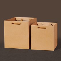 크라프트 무지 종이 가방 쇼핑백 30x30x30cm DD-10318, 쿠팡 본상품선택