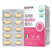 일양약품 프라임 활성엽산 플러스 450mg x 60정 이탈리아 활성형 엽산 코셔 인증 임산부엽산 영양제, 60정 x 3개