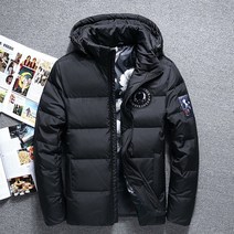백패킹경량패딩 커플 헤비구스다운 대장 이월 패션 겨울 큰 후드 오리 다운 재킷 남자 따뜻한 다운 코트 남성 캐주얼 겨울 다운 파카