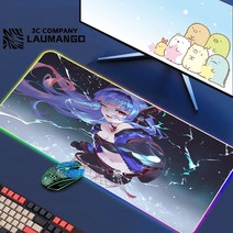 에픽 세븐 Rgb 마우스 패드 게이머 키보드 매트 책상 애니메이션 카펫 Pc 빅 게임 캐비닛 확장, 01 GG001209_05 RGB300x800x3mm
