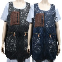 앞지퍼 조끼형 앞치마 홀 요양보호사 입는 애견미용 보육교사 미용실 뷰티샵 반영구 캠핑용 가드닝 끈없는 어린이집 제과 제빵 애견미용사 고급 요양원 홀서빙 유치원 선생님, 사이즈/색상, FREE-흑청