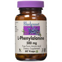 블루보넷 L-페닐알라닌 500mg 브이캡 무설탕 글루텐 프리, 60개입, 1개