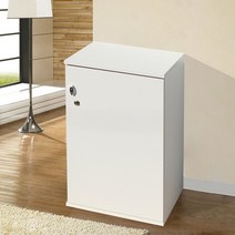 휴센 굿센스 개인사물함 열쇠 400/잠금장치기능/개인 수납함/수납장/정리/선반, 1개, 체리화이트