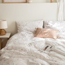 플라워링 100수 워싱면 침구세트 스프링화이트 SS/Q/K