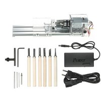 목공밀링머신 목공용홀쏘 목선반 100w 미니 cnc 나무 드릴 로터리 공작 기계 diy, 나는 플러그, 1개