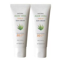 아요델 내추럴 알로에베라 미백톤업 선크림 100ml x 2개