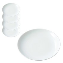 무인양품 MUJI 백자 접시 22cm 5p, 5개