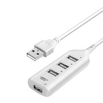 USB 4포트 PC 노트북 다수 확장 허브 맥 윈도우 호환
