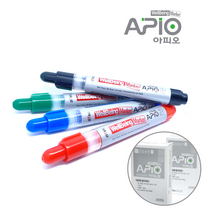 아피오 웰빙마커 BOX(10개입) 리필보드마카, 파랑