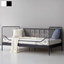마켓비 MELDAL 데이베드 침대 싱글 100200 KS1019BD1, 매트블랙