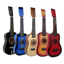 도매짱 미니 원목 통기타 어린이 유아 장난감 기타 아이들 악기 선물 (domejjang), 블루, 미니기타