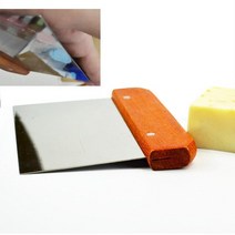 비누 커터기 수동 절단기 나무 손잡이가있는 웨이브 나이프 스트레이트 대패 절단기 컷팅기, 금