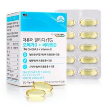 더 퓨어 초임계 rTG형 오메가3 + 비타민D 1000IU, 1200mg, 3개