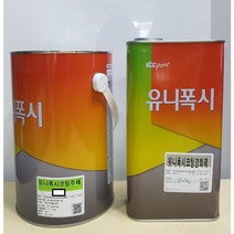 KCC 유니폭시코팅 상도 회색 4L 바닥용 에폭시페인트 유광, 4000ml, 1개