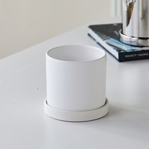 [모던하우스] 베이직 원형 화분 S D10xH10_매트화이트_AF0722034, 색상:옵션없음