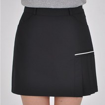 BMU UF-74 옆 부분 주름 플리츠 블랙 볼링 랩 스커트 골프치마 큐롯치마 캐쥬얼치마 단체복 빅사이즈 세트 여성골프웨어