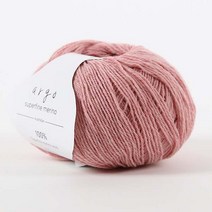 [앵콜스] 아르고 슈퍼파인 메리노울 50g 최상급 퀄리티 뜨개실, 78 핑크멜란지