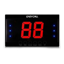 이지콜 호출벨 + 수신기 세트 (번호표 공짜) 레드, 2) EY-2001 모니터 + 호출벨 레드 6개