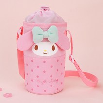 산리오 마이멜로디 face 어깨끈 수납이 편한 초등 학생 물통가방 파우치 물병가방 남아 아동 키즈 보냉 크로스백 유아 크로스가방, pink