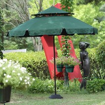 [엠케이] 매직코리아 엔젤썬라이트 파라솔+물통베이스/국산 야외파라솔, 제품선택:엔젤썬라이트 파라솔_그린+물통베이스