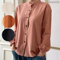 퀸이즈 퀸이즈 셀라 라운드넥 베이직 블라우스