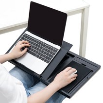 노트북 침대 거치대 무릎 테이블 랩테이블 랩데스크, 2.랩 스탠드+패드 : DJ103