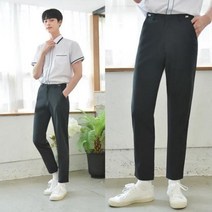 [빅사이즈] 하복 허리조절 블랙 교복바지(남자) ~6XL